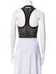 Alessandro Vigilante Lace Pattern Square Neckline Crop Top