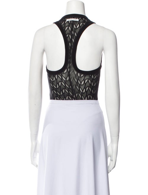 Alessandro Vigilante Square Neckline Sleeveless Crop Top