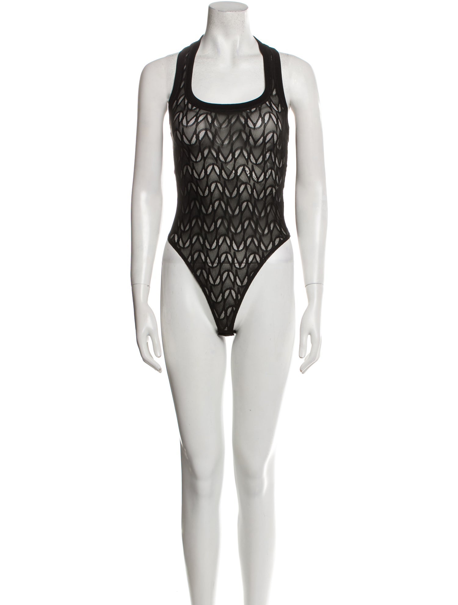 Alessandro Vigilante Square Neckline Sleeveless Bodysuit