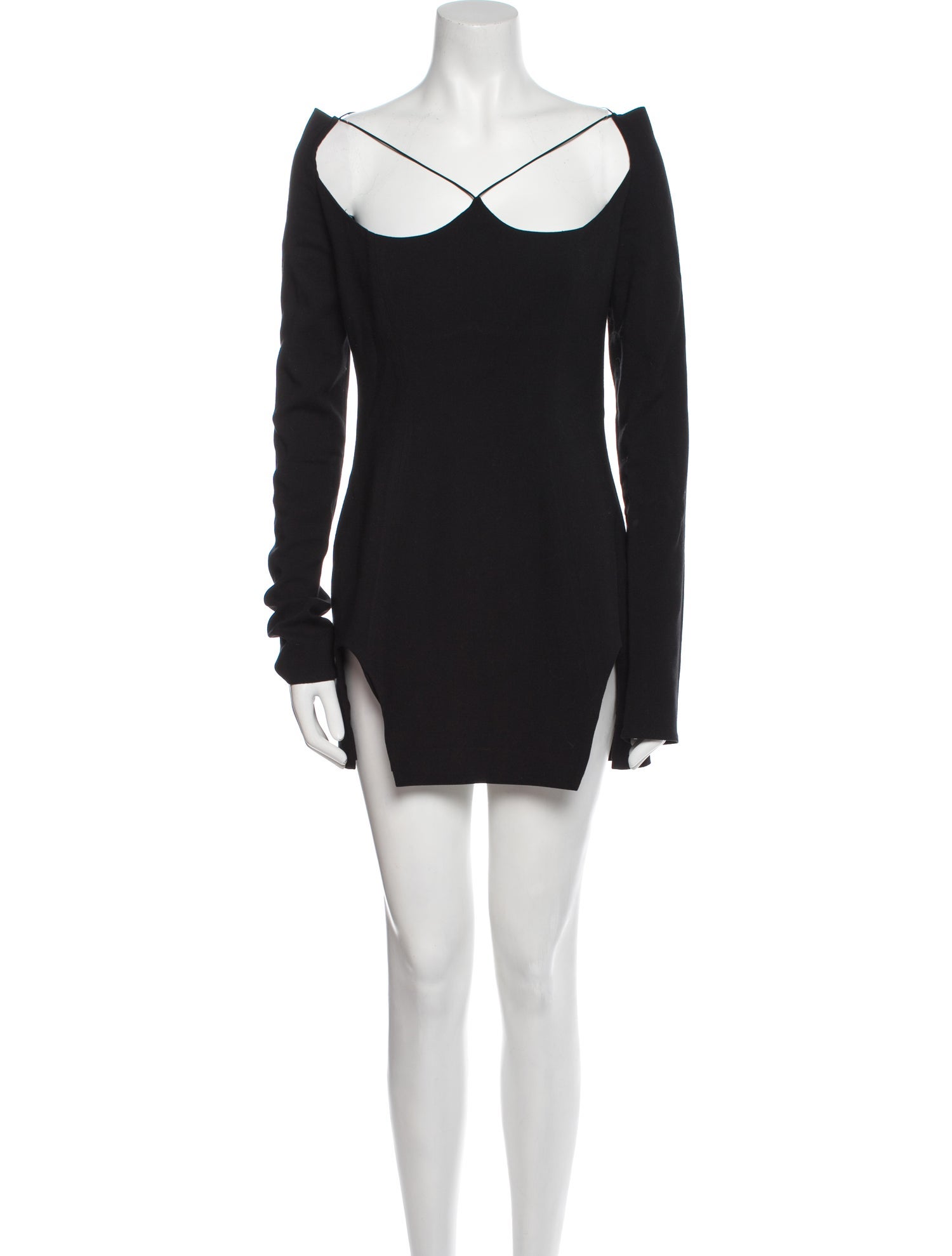 Alessandro Vigilante Scoop Neck Mini Dress
