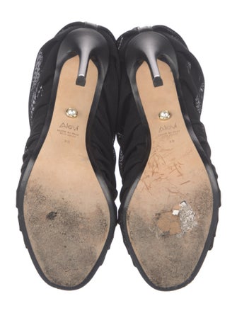 Alevi Mesh Ruffle Embellishment Pumps