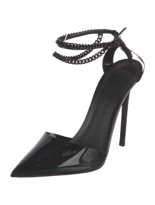 Alevi Faux Pearl Accents PVC D'Orsay Pumps