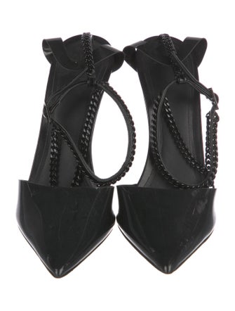 Alevi Faux Pearl Accents PVC D'Orsay Pumps