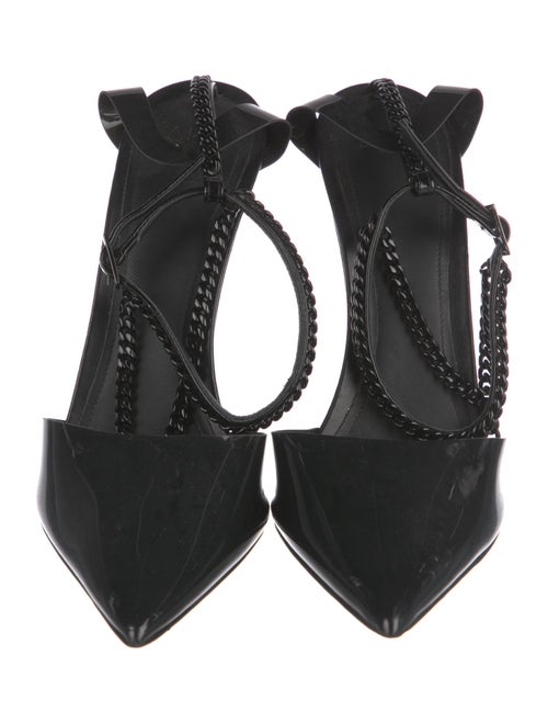 Alevi Faux Pearl Accents PVC D'Orsay Pumps