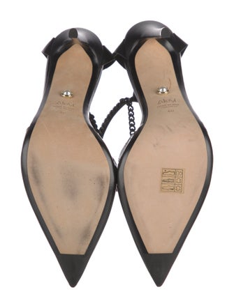 Alevi Faux Pearl Accents PVC D'Orsay Pumps