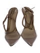 Alevi Leather Chain-Link Accents Pumps