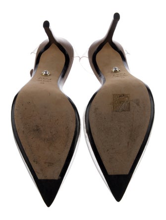 Alevi Leather Chain-Link Accents Pumps