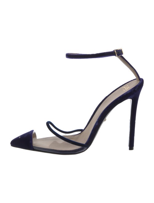Alevi Velvet Lasercut Accents D'Orsay Pumps