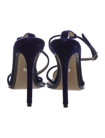 Alevi Velvet Lasercut Accents D'Orsay Pumps