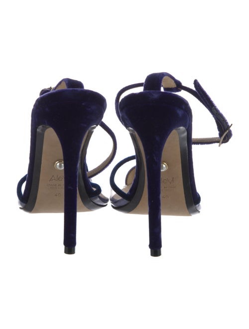 Alevi Velvet Lasercut Accents D'Orsay Pumps