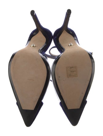 Alevi Velvet Lasercut Accents D'Orsay Pumps