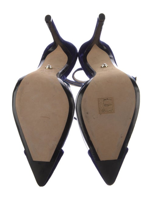 Alevi Velvet Lasercut Accents D'Orsay Pumps