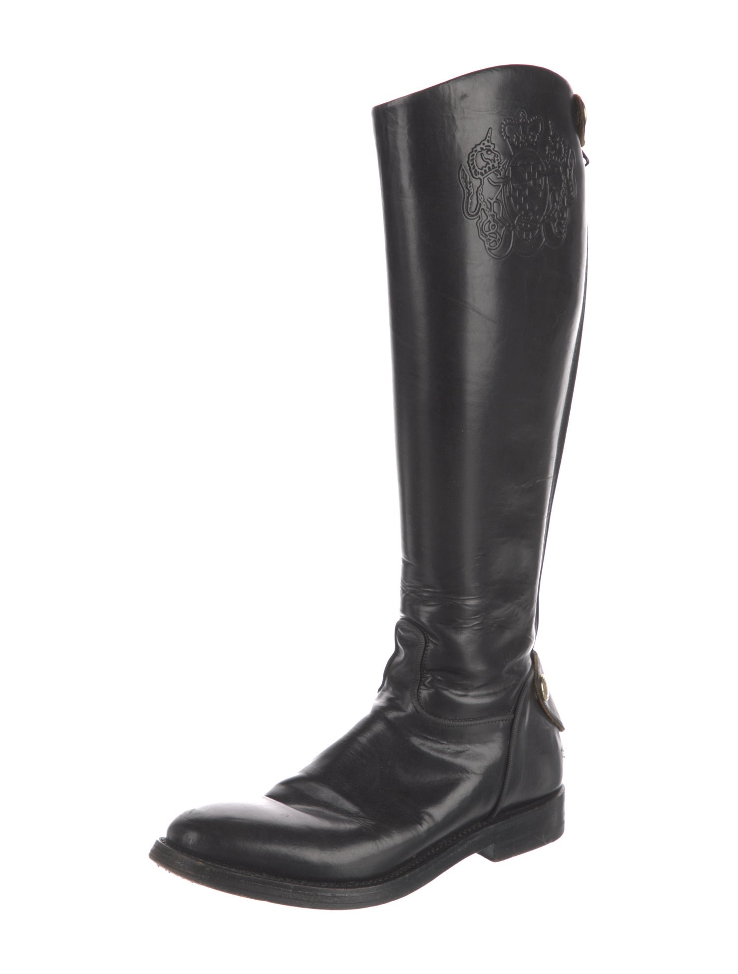 Alberto Fasciani Leather Riding Boots