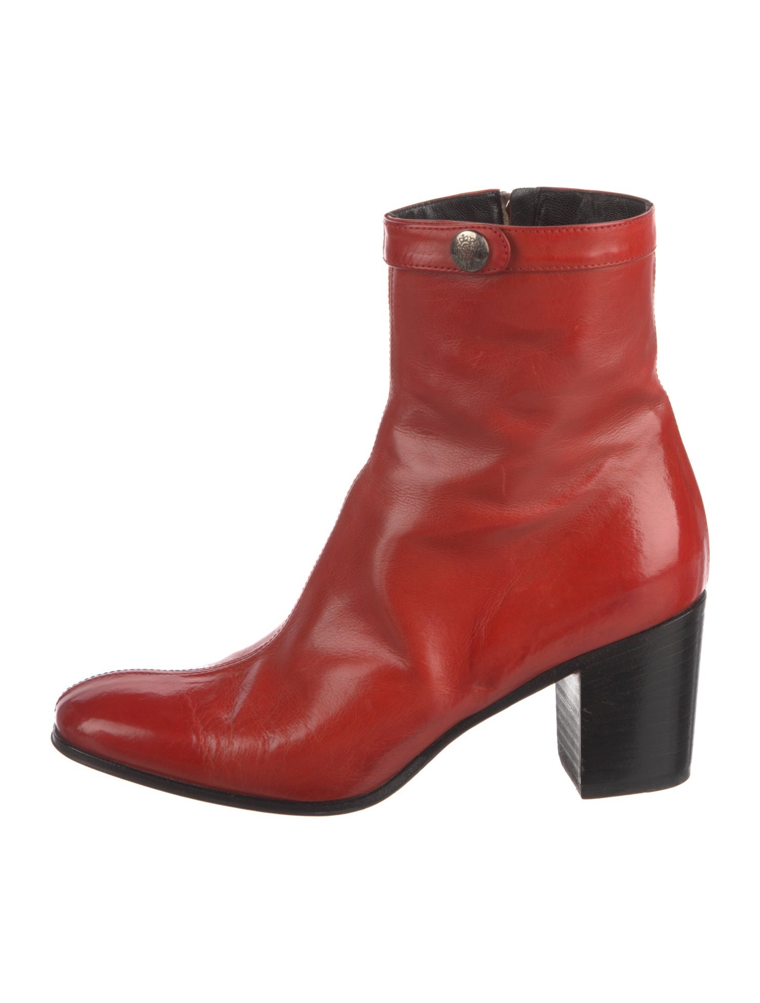 Alberto Fasciani Leather Colorblock Pattern Boots