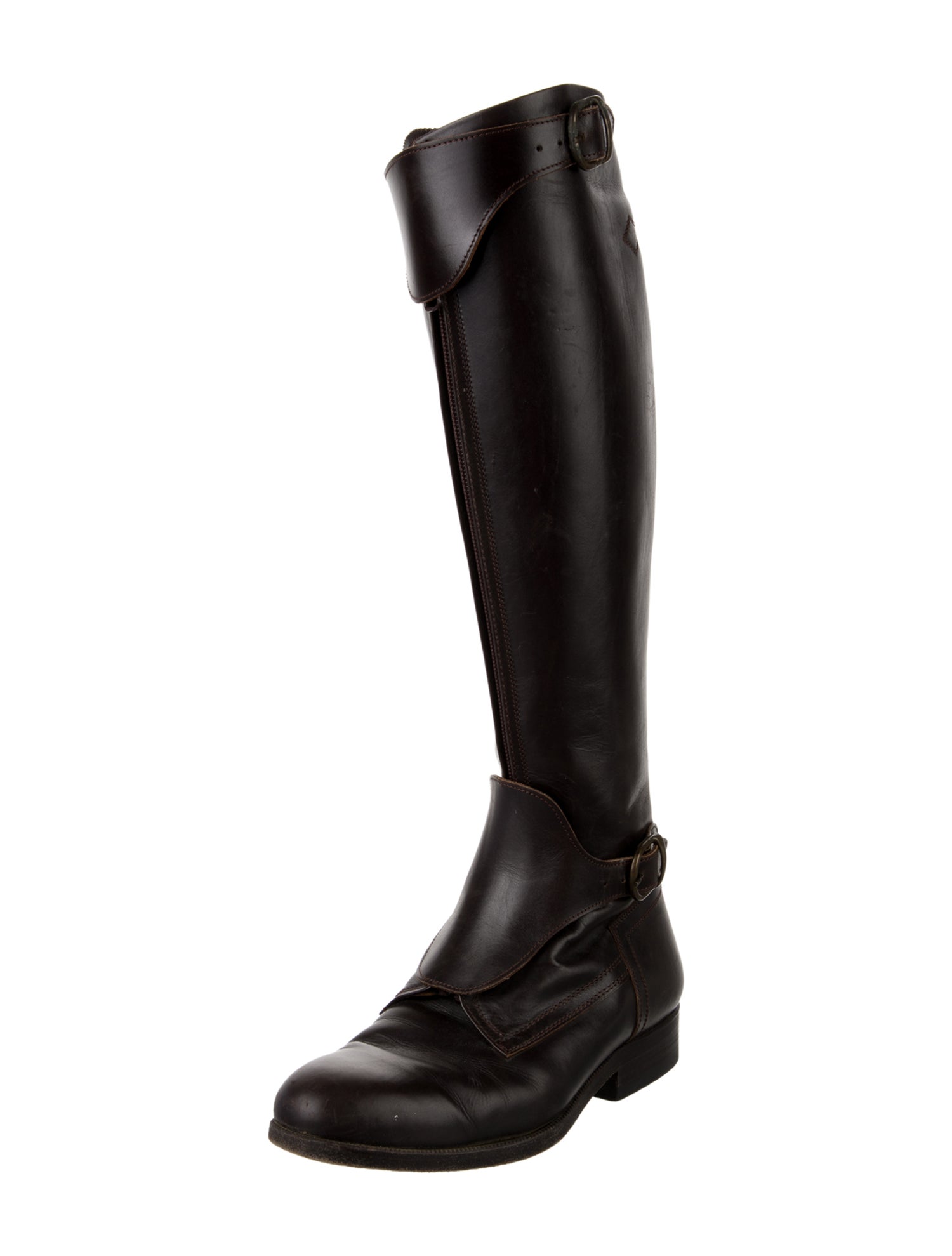 Alberto Fasciani Leather Riding Boots