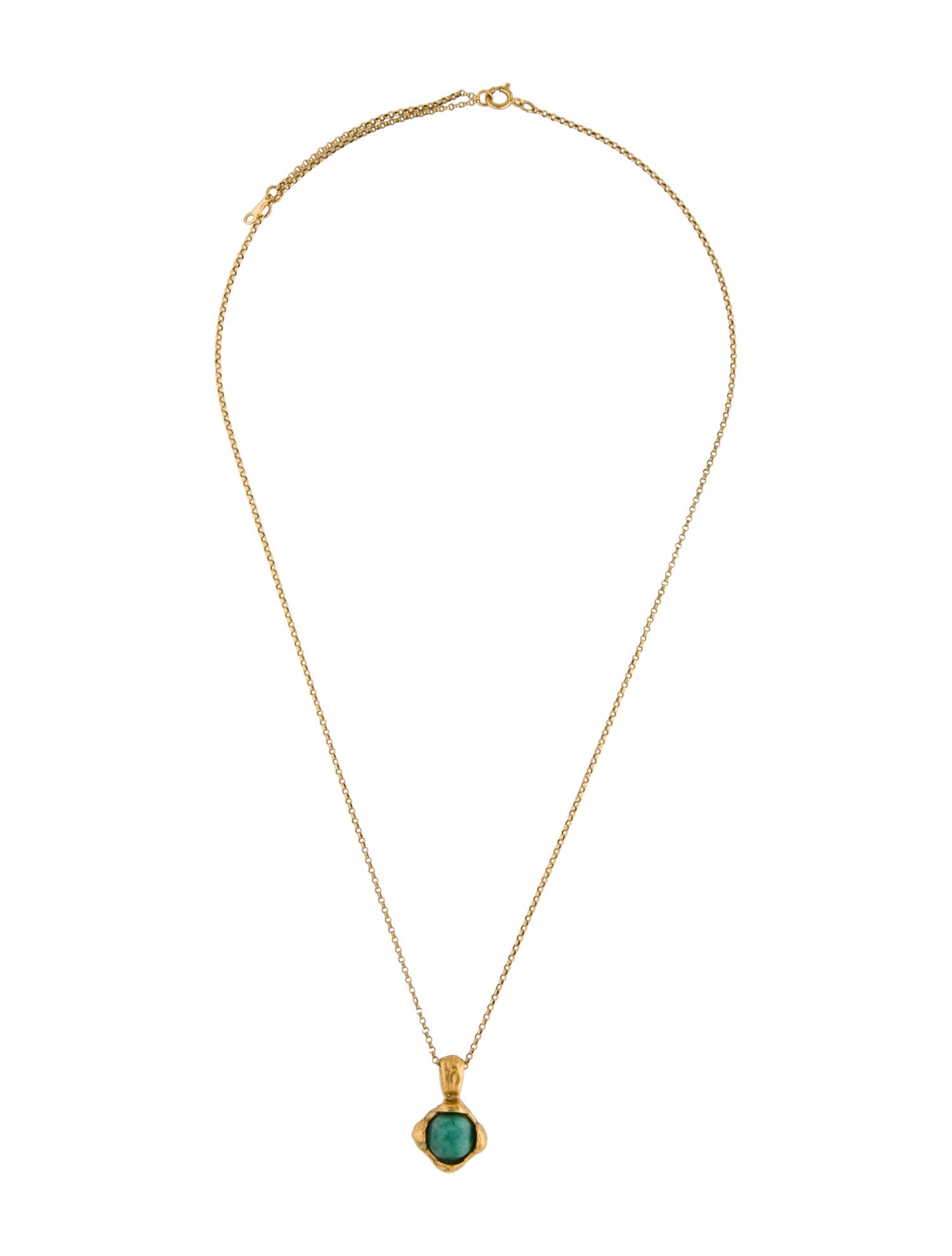 Alighieri 2.80ct Emerald Eye of the Storm Pendant Necklace