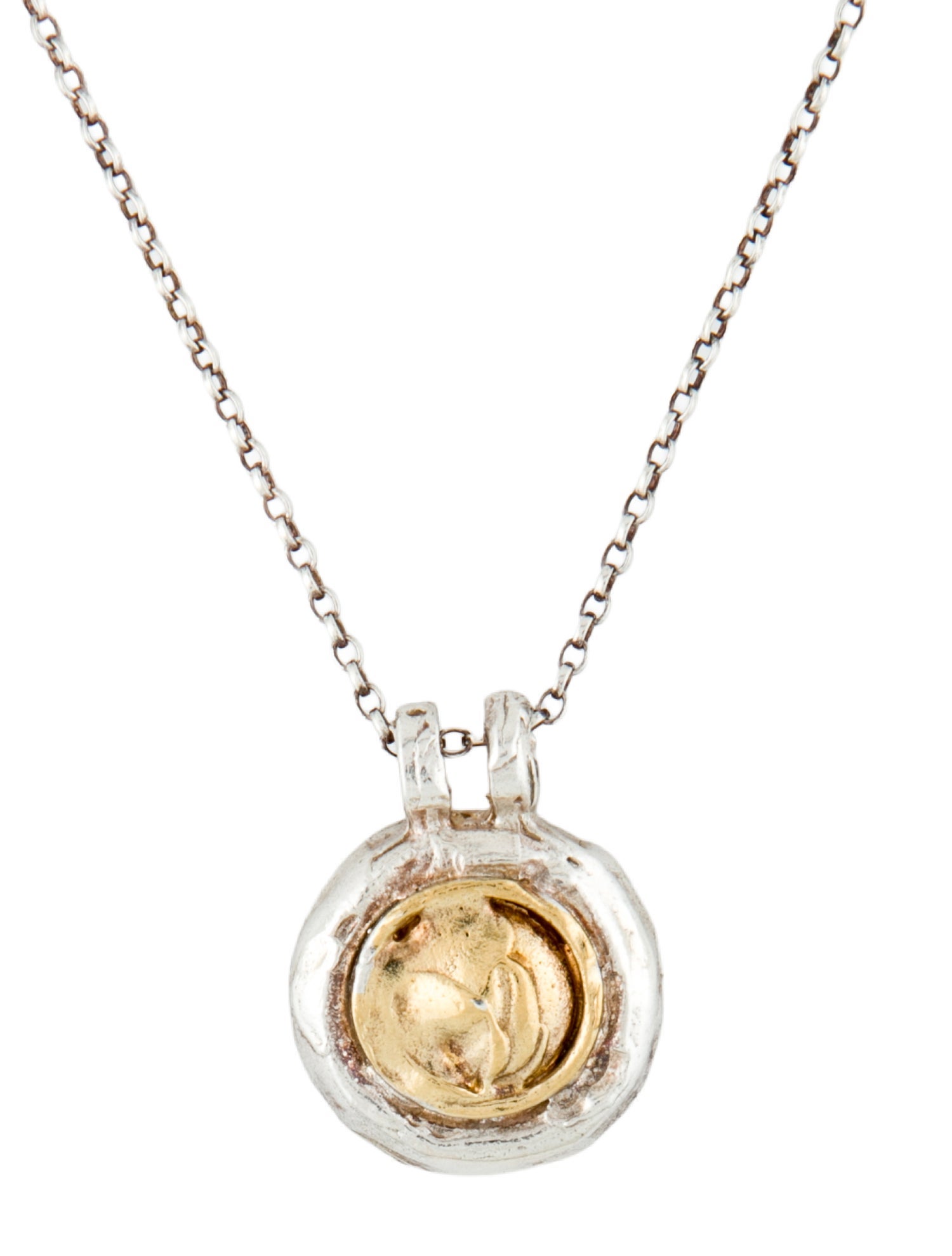 Alighieri Two-Tone Infernal Medallion Pendant Necklace