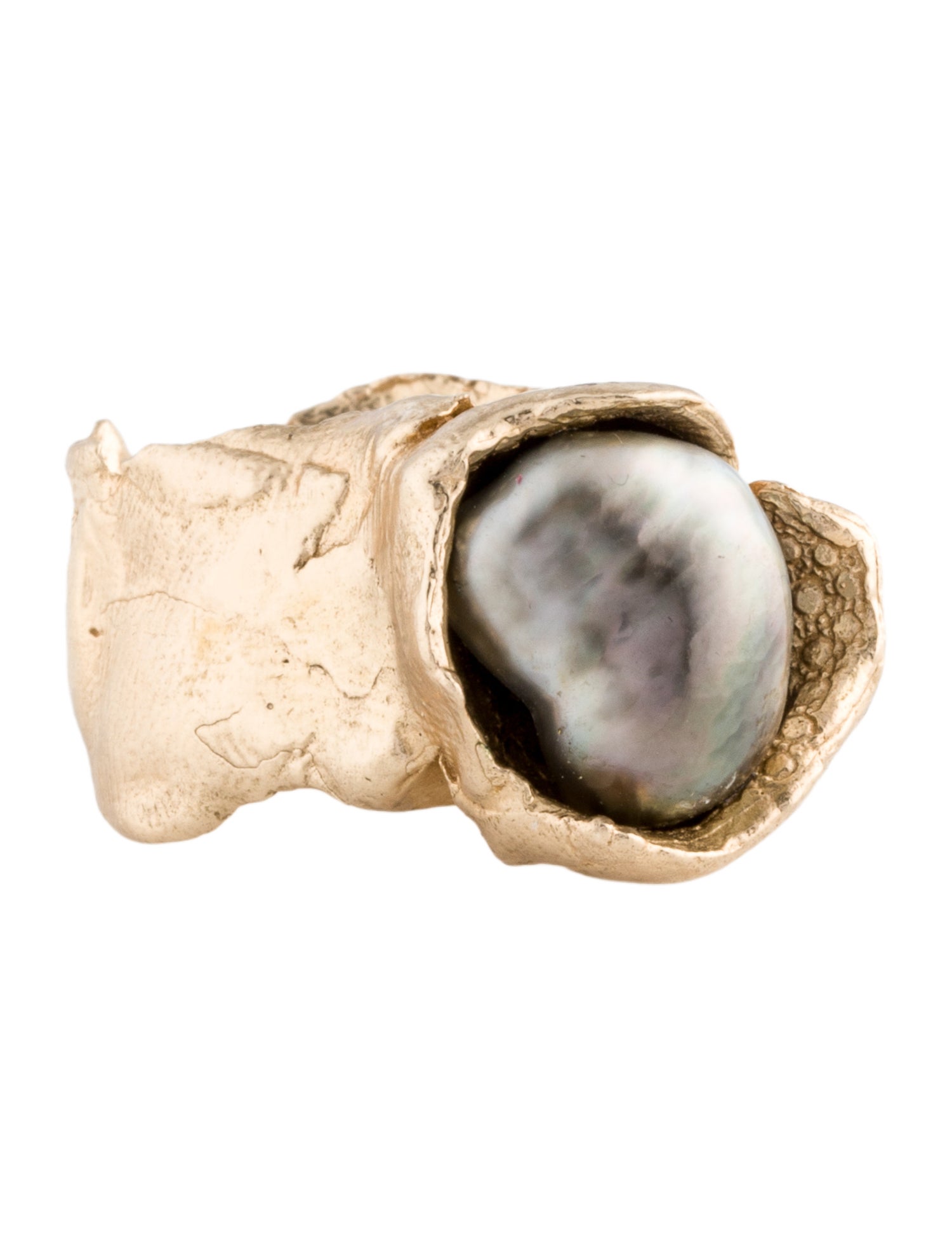 Alice Waese 14K Pearl Hydra Free-Form Cocktail Ring