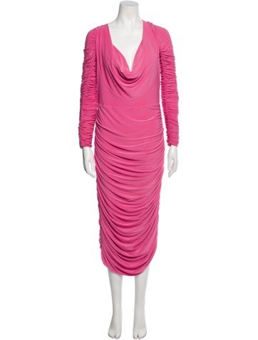 Aliétte Dresses Cowl Neck Midi Length Dress M