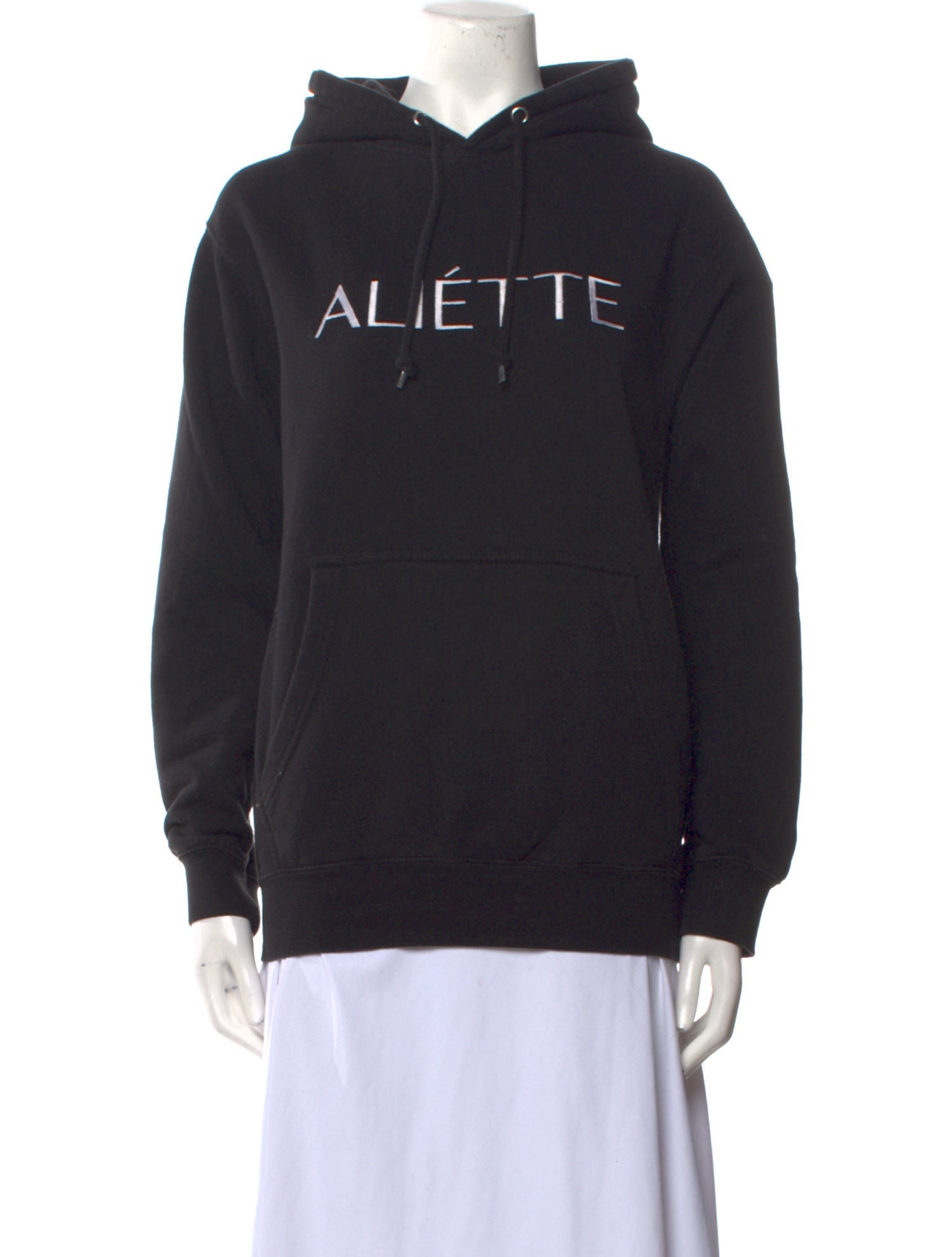 Aliétte Graphic Print Mock Neck Sweater