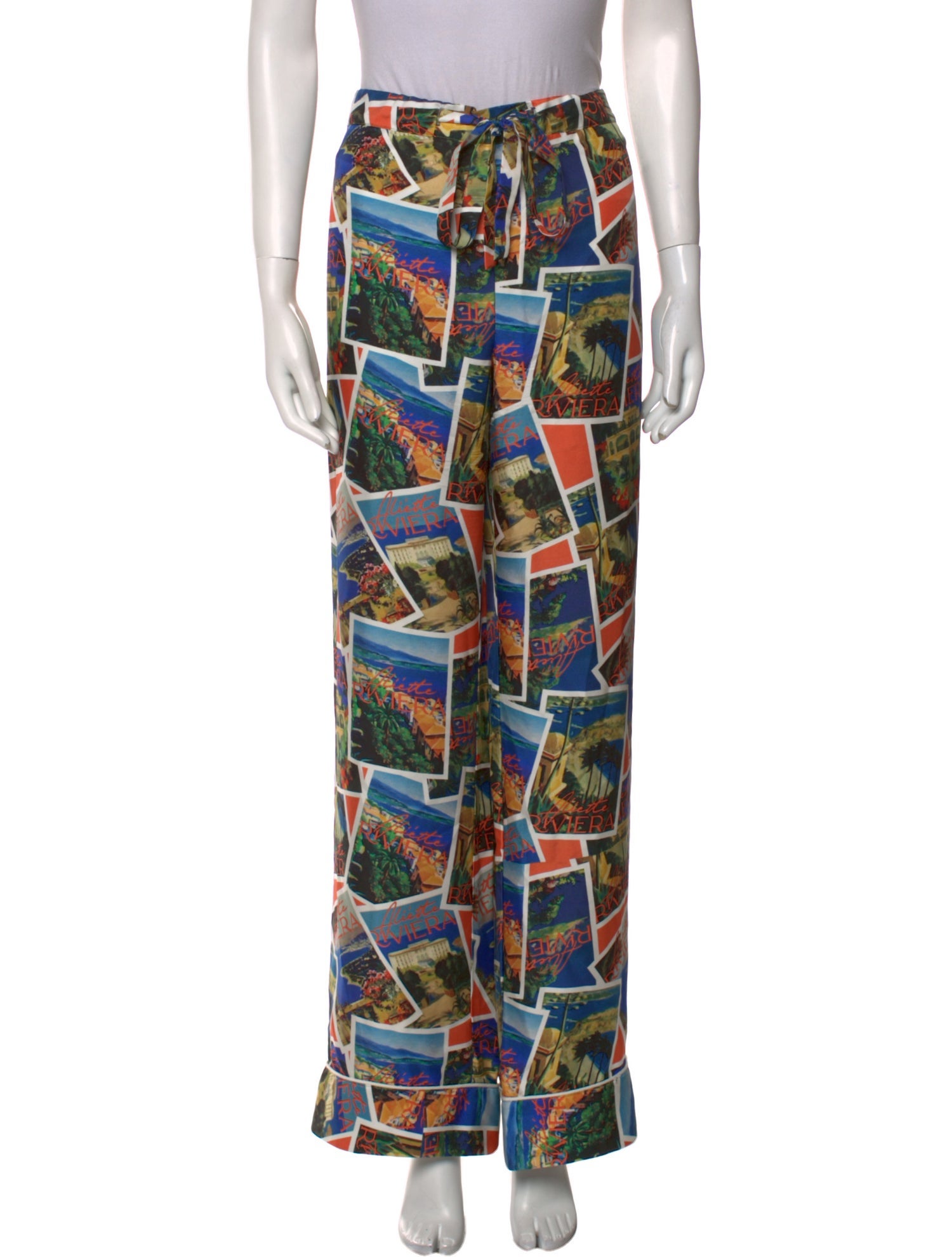 Aliétte Printed Wide Leg Pants