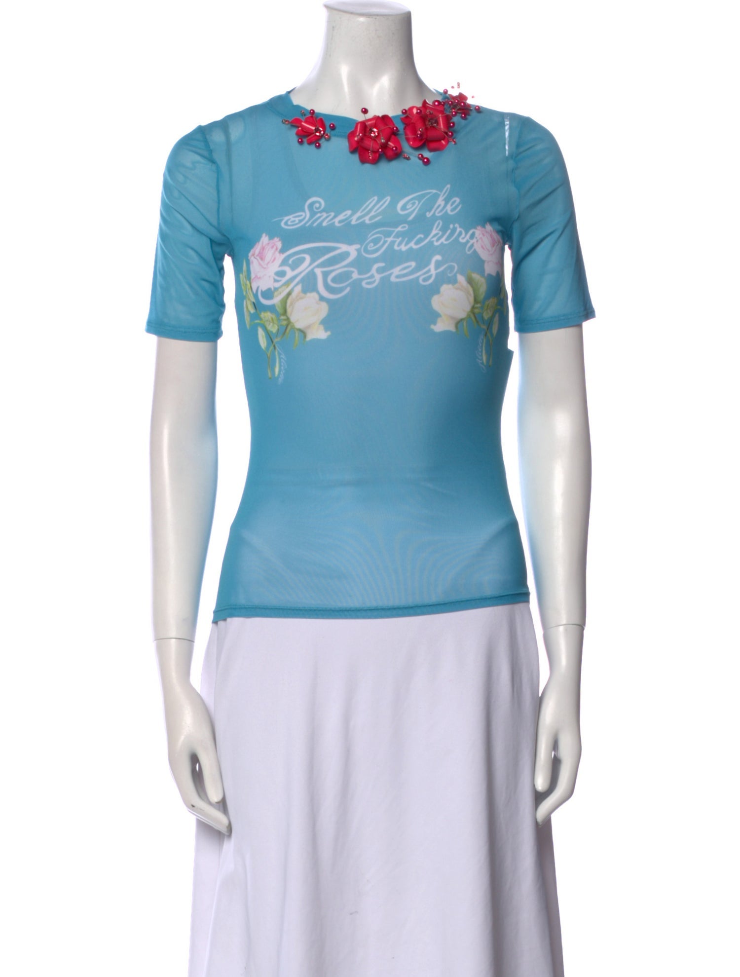 Aliétte Printed Crew Neck T-Shirt w/ Tags