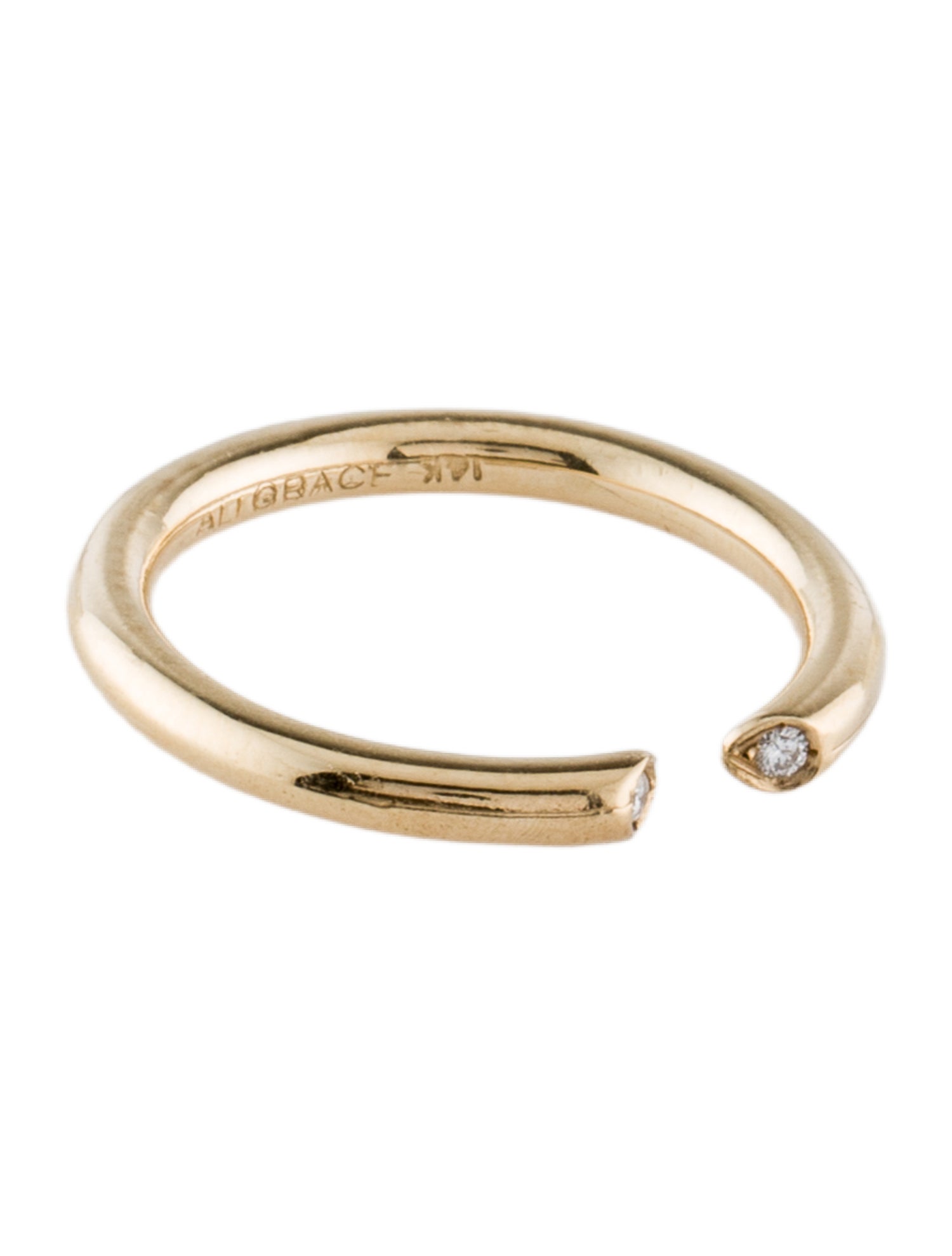 Ali Grace 14K Diamond 'Tina' Open Band