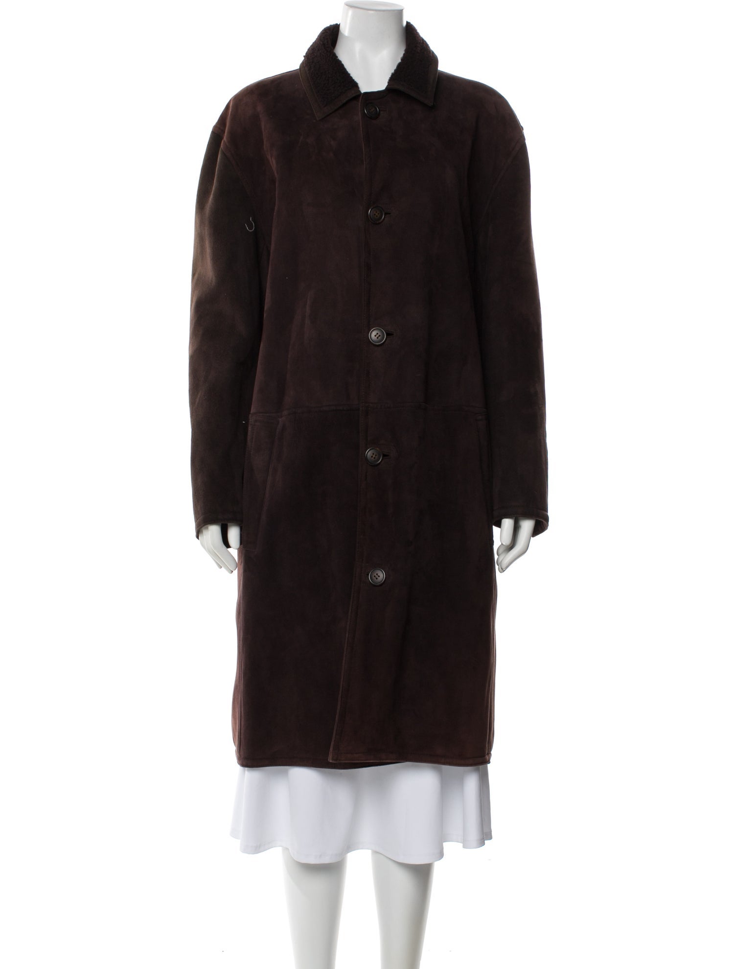 Alixandre Suede Faux Fur Coat