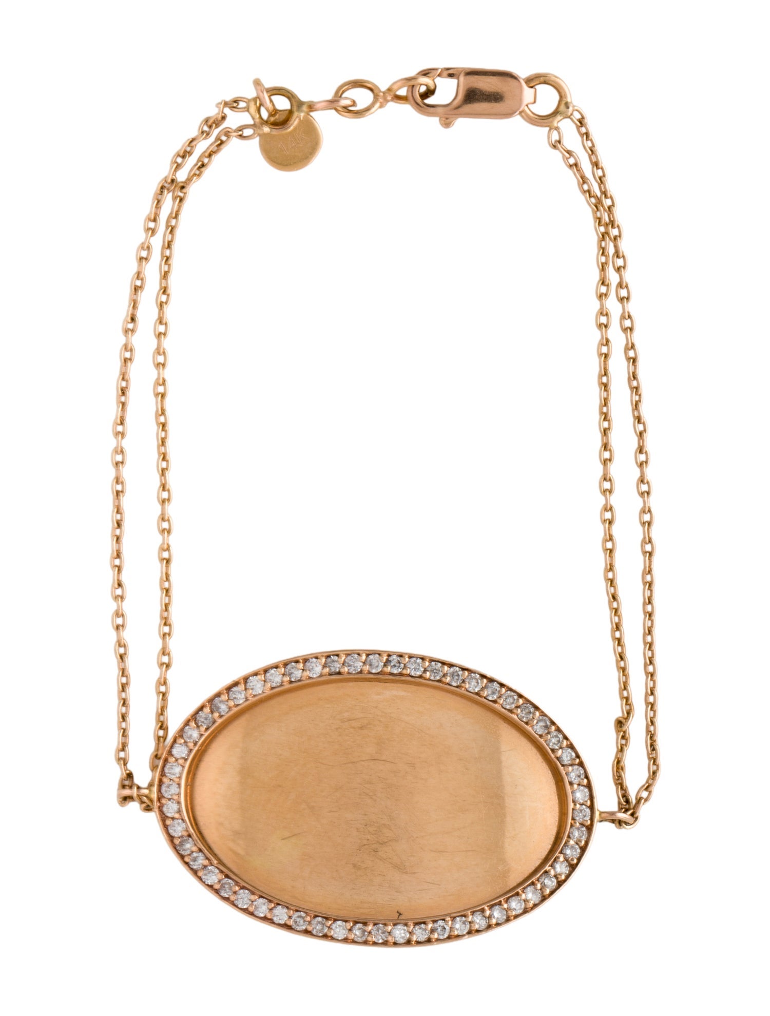 Ali Moosally 14K Diamond Charm Bracelet