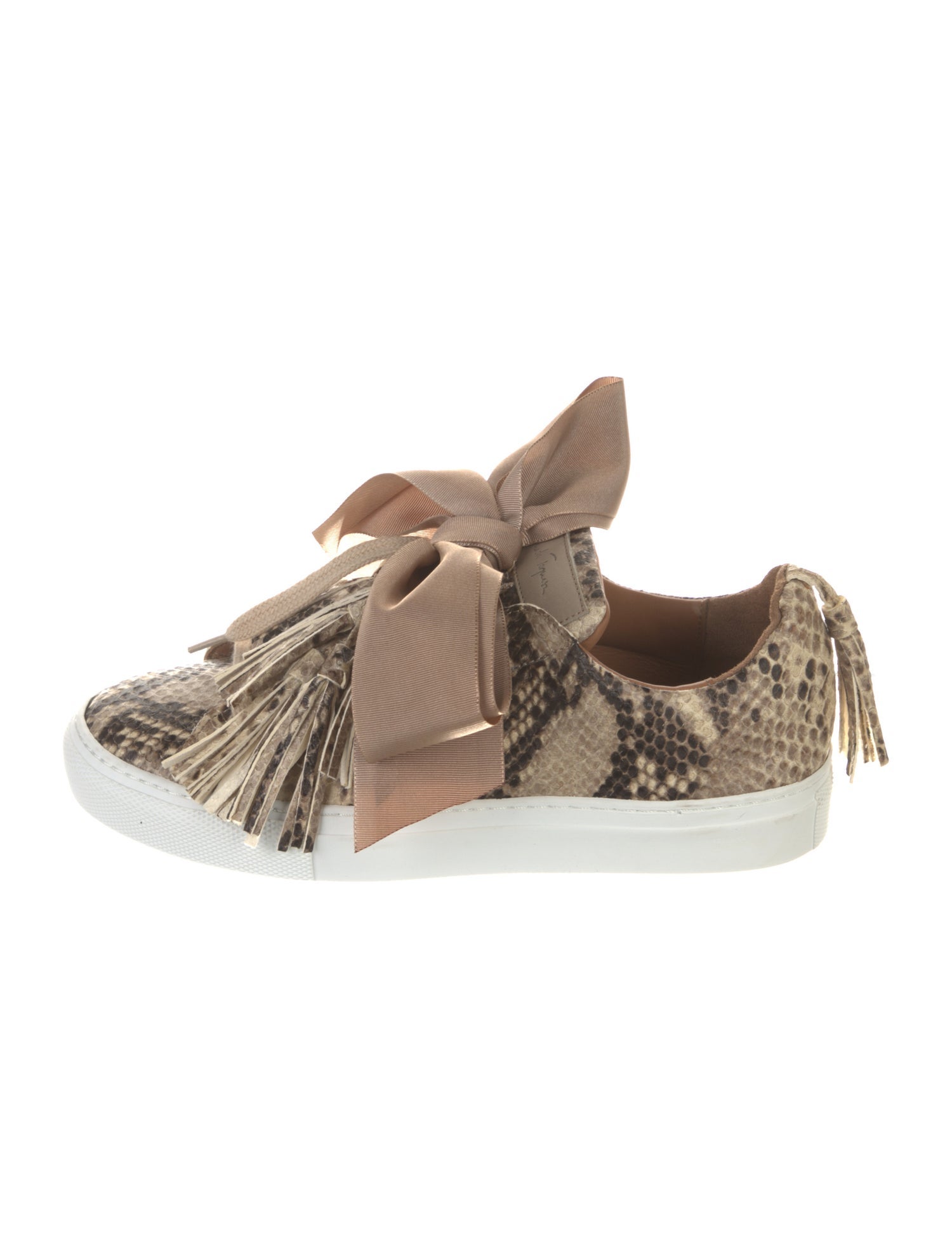 Alameda Turquesa Leather Animal Print Sneakers