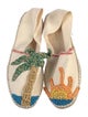 Alameda Turquesa Raffia Printed Espadrilles