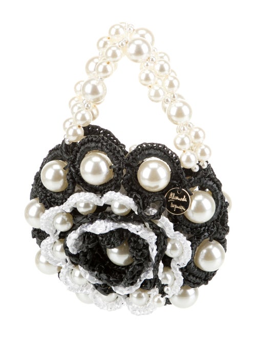 Alameda Turquesa Straw Top Handle Bag