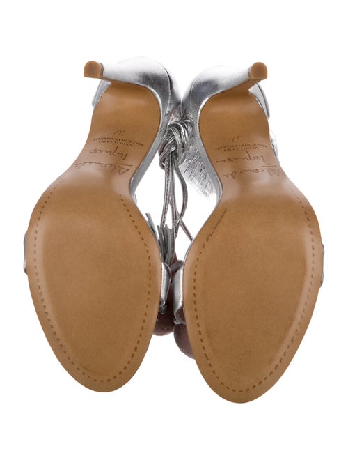 Alameda Turquesa Leather Tassel Accents Sandals