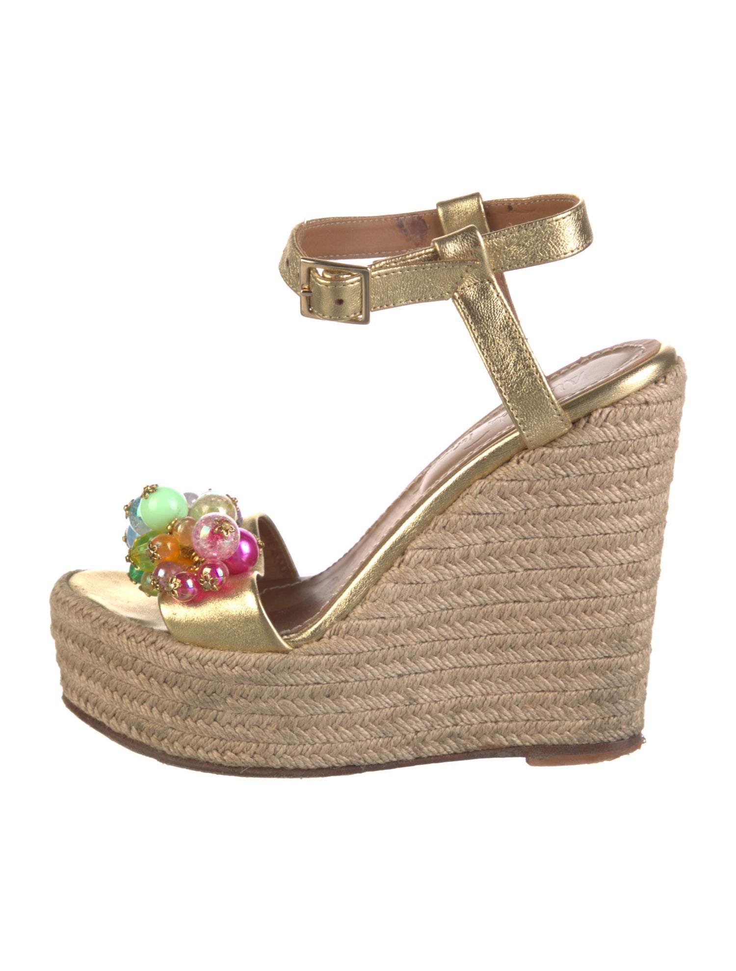 Alameda Turquesa Leather Espadrilles