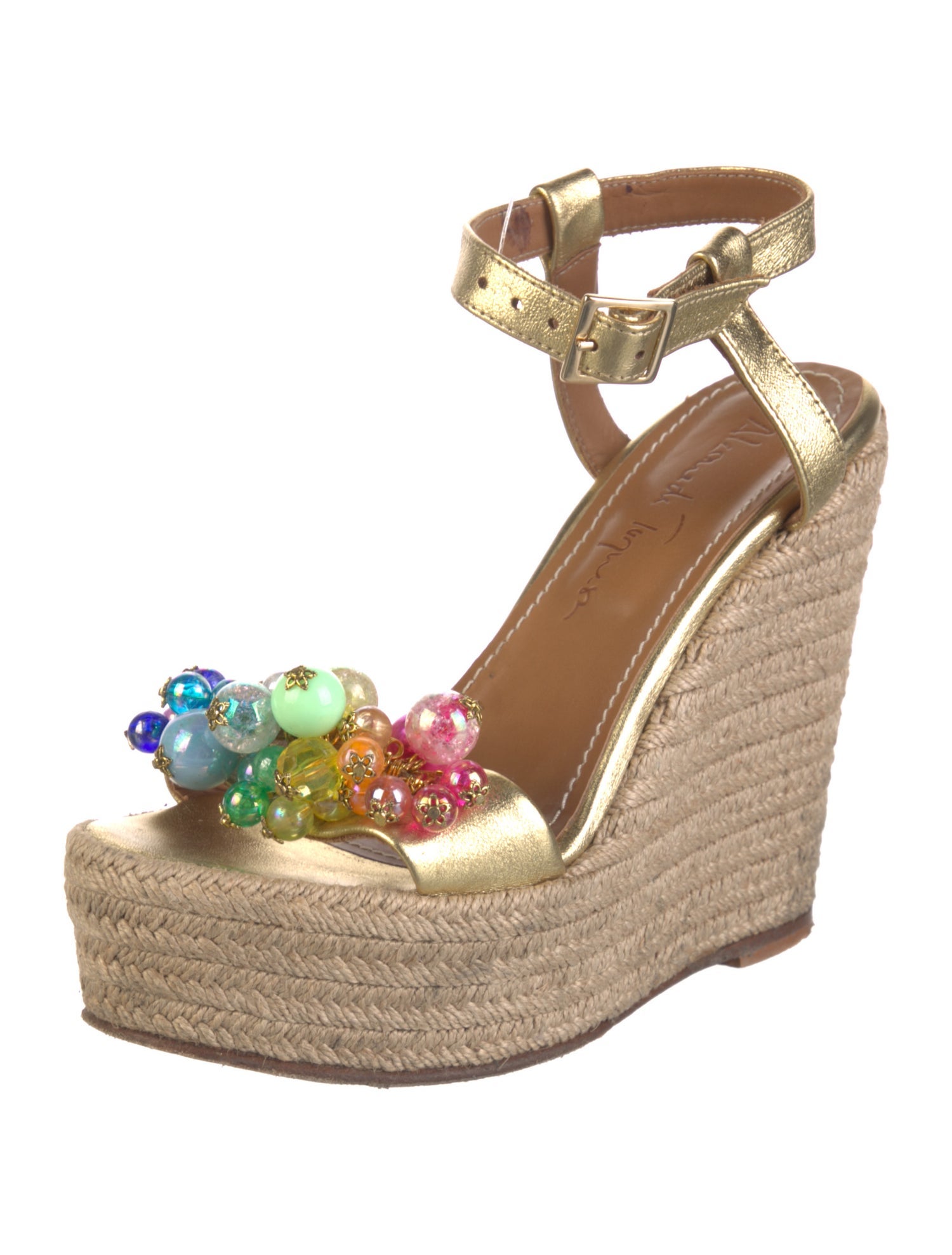 Alameda Turquesa Leather Espadrilles