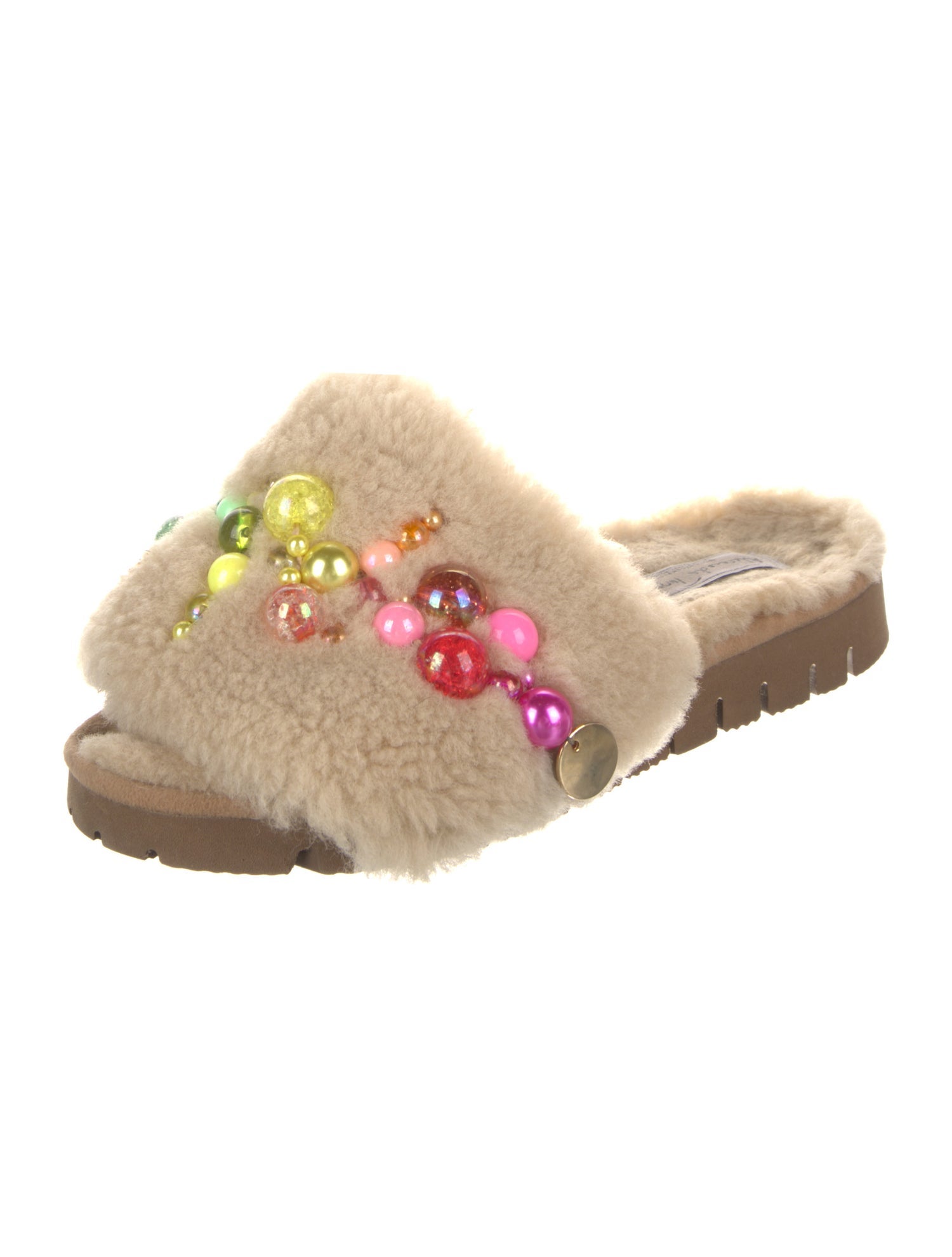 Alameda Turquesa Shearling Mules