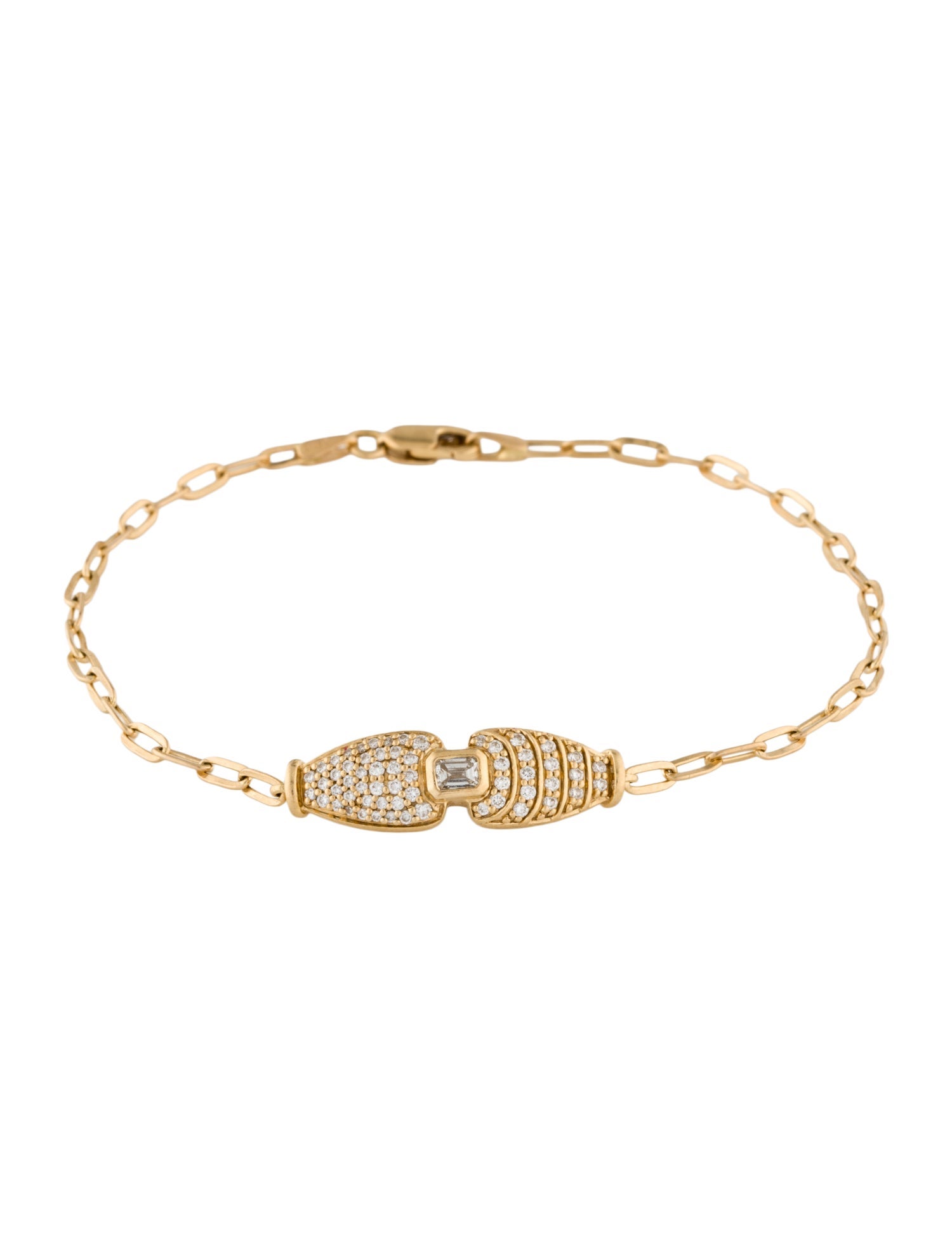 Almasika 18K Diamond Pave Adire Chain Link Bracelet