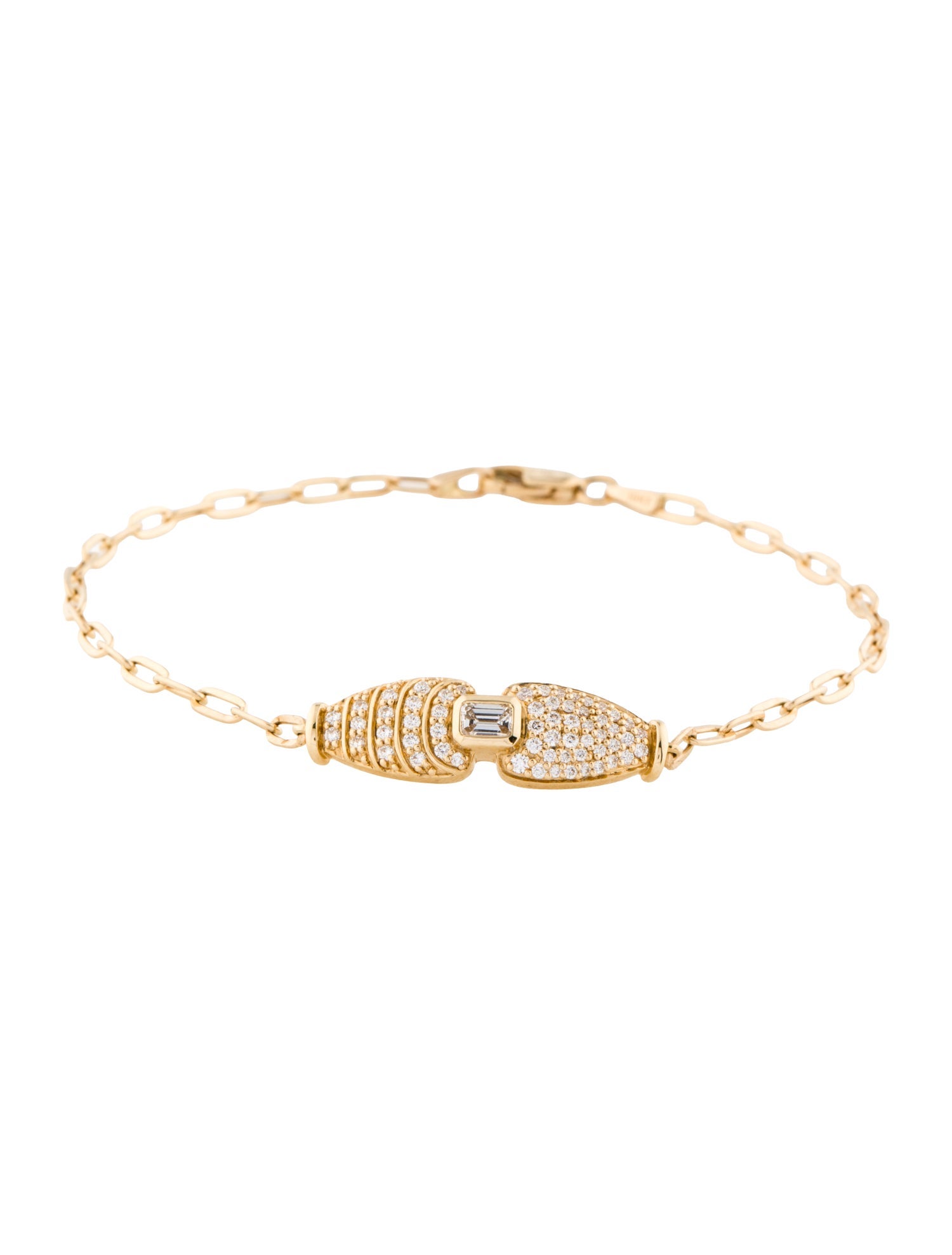 Almasika 18K Adiré Pavé Diamond Link Bracelet