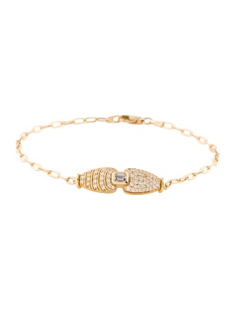 Almasika 18K Adiré Pavé Diamond Link Bracelet