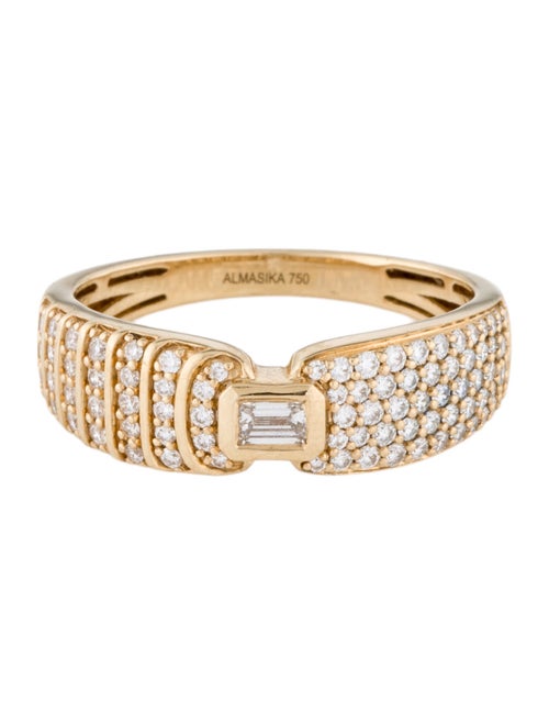 Almasika 18K Adiré Pavé Diamond Band