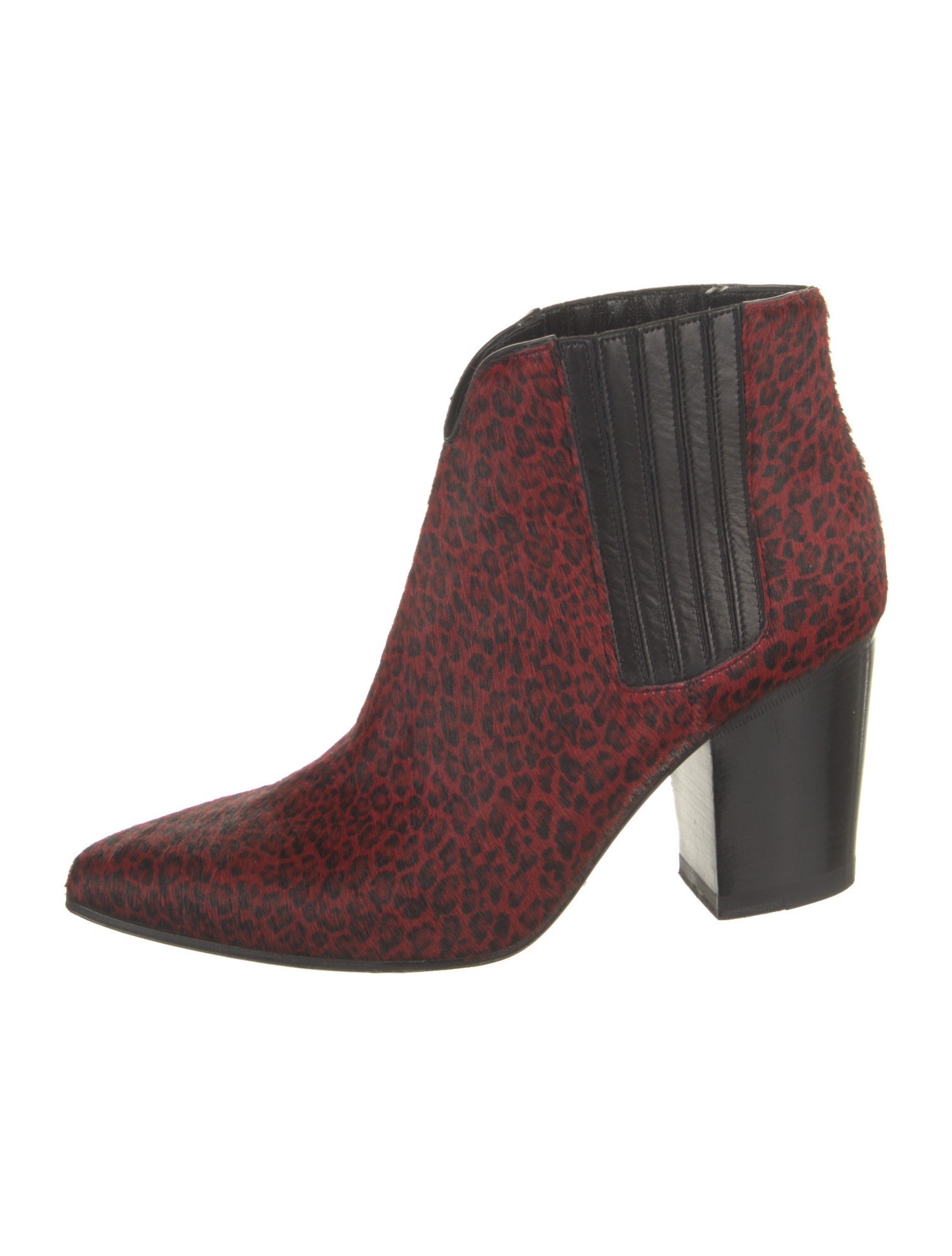 Alumnae Calf Hair Animal Print Chelsea Boots