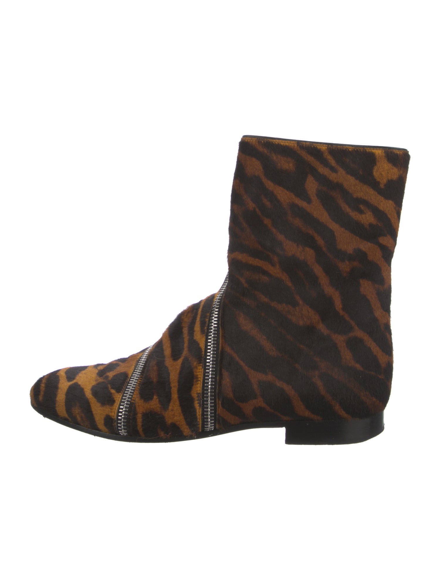 Alumnae Ponyhair Animal Print Boots