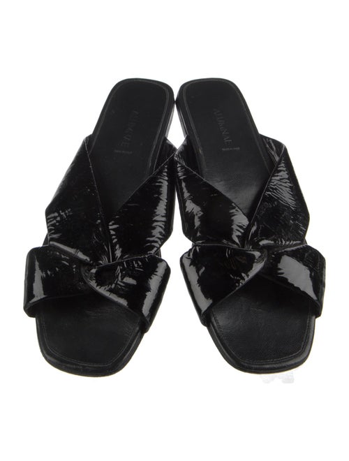 Alumnae Patent Leather Slides