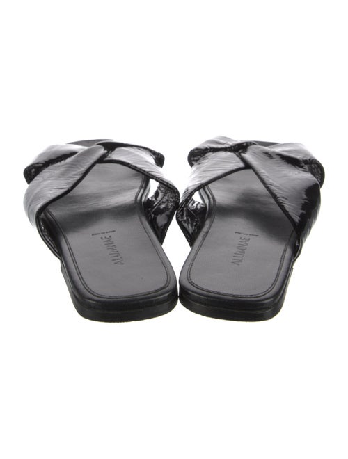 Alumnae Patent Leather Slides