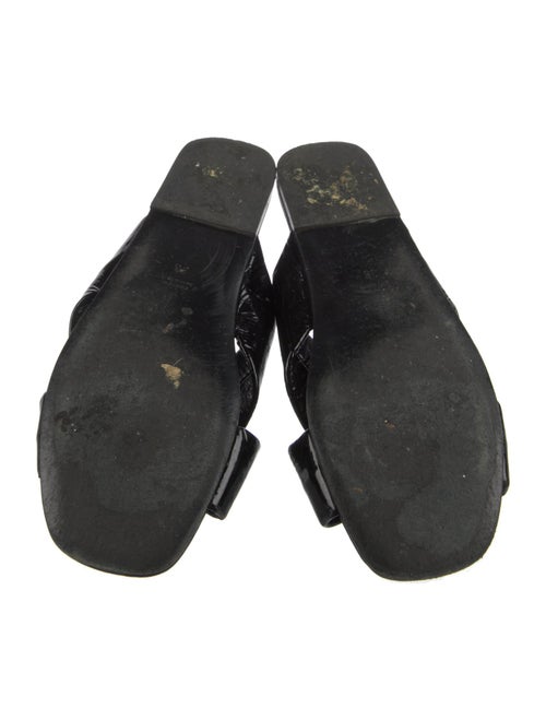 Alumnae Patent Leather Slides