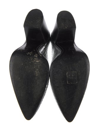 Alumnae Snakeskin Colorblock Pattern Boots