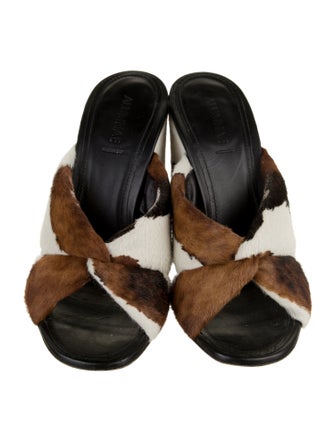 Alumnae Ponyhair Animal Print Slides
