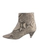 Alumnae Snakeskin Animal Print Boots