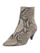 Alumnae Snakeskin Animal Print Boots