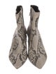 Alumnae Snakeskin Animal Print Boots